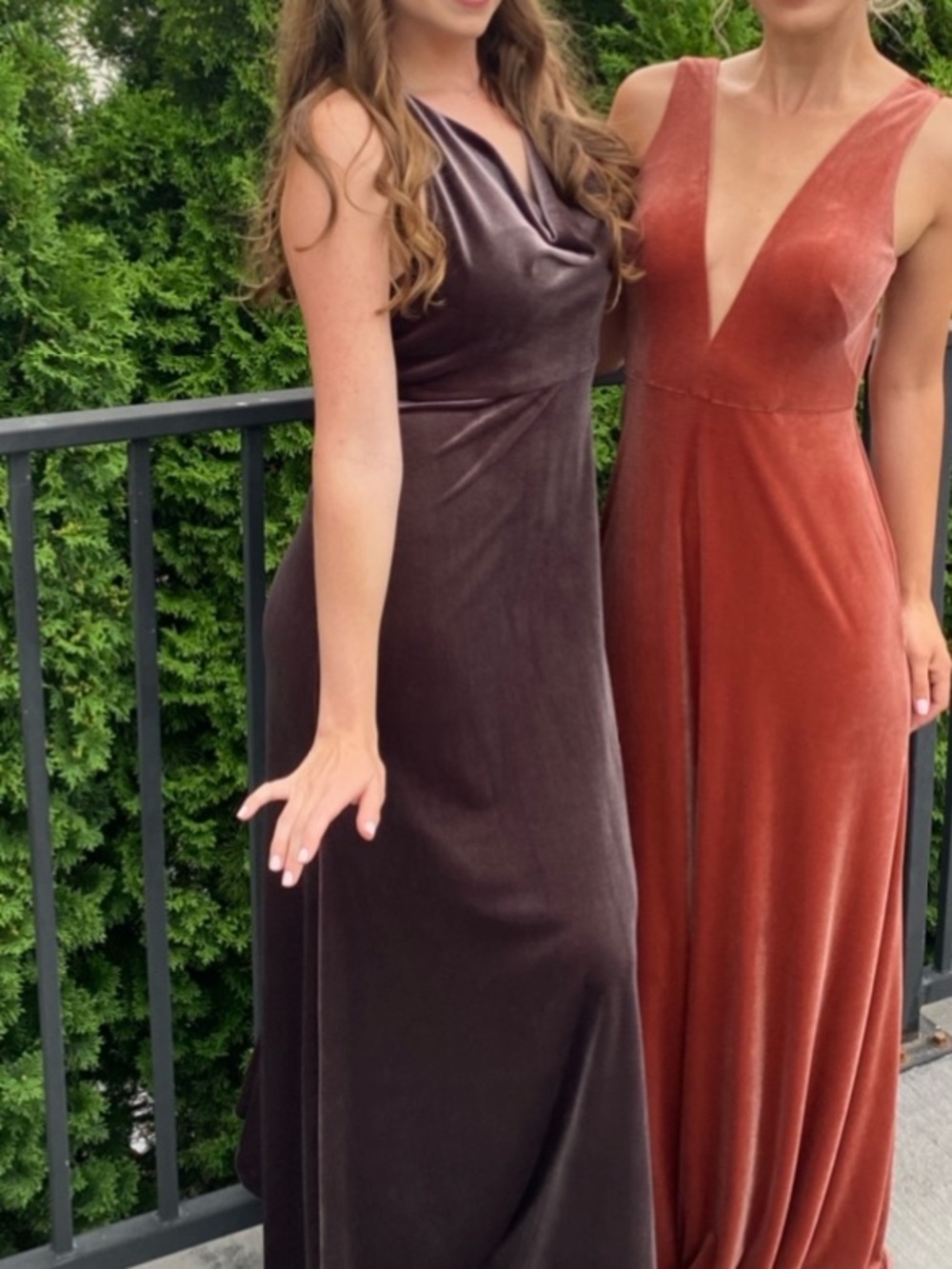 Vintage plum stretch velvet Sullivan dress